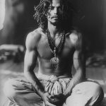 analog black and white portrait