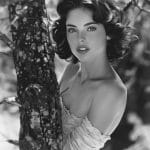 Portrait of model beside a tree