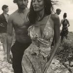 Black and white group outdoor fashion scene.