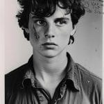 Young person with a scar on cheek.