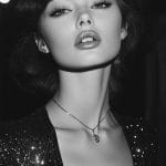 Black and white portrait of a woman