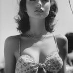 Woman in floral top outdoors