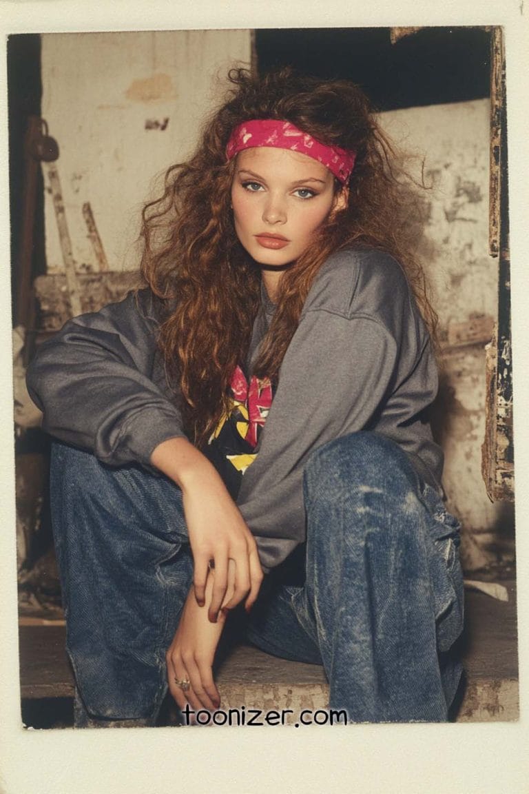 Person in casual outfit with red headband.