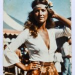 Vintage 1969 photo of woman at fair