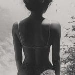 Woman in swimsuit, back to camera