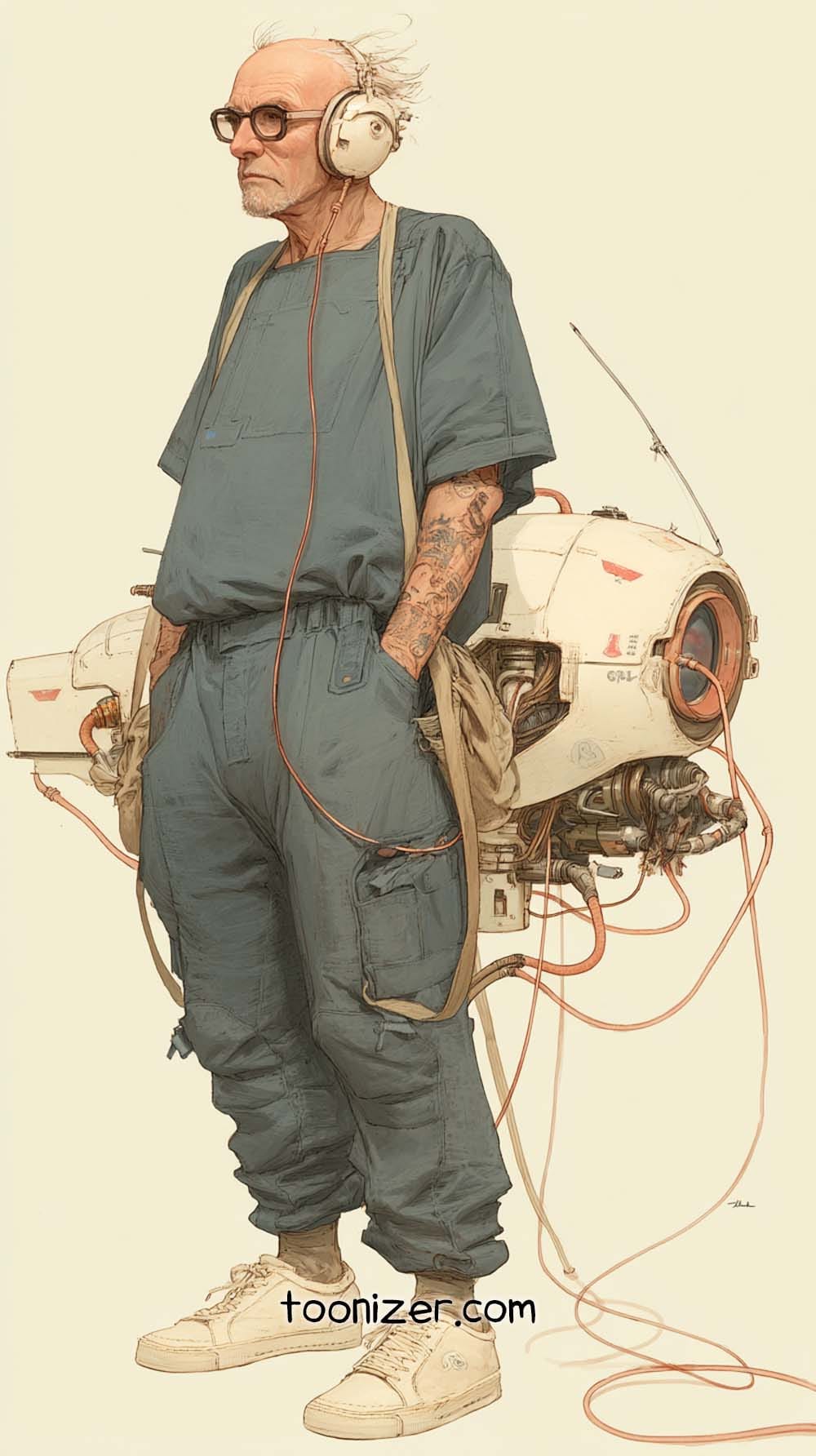 futuristic character design