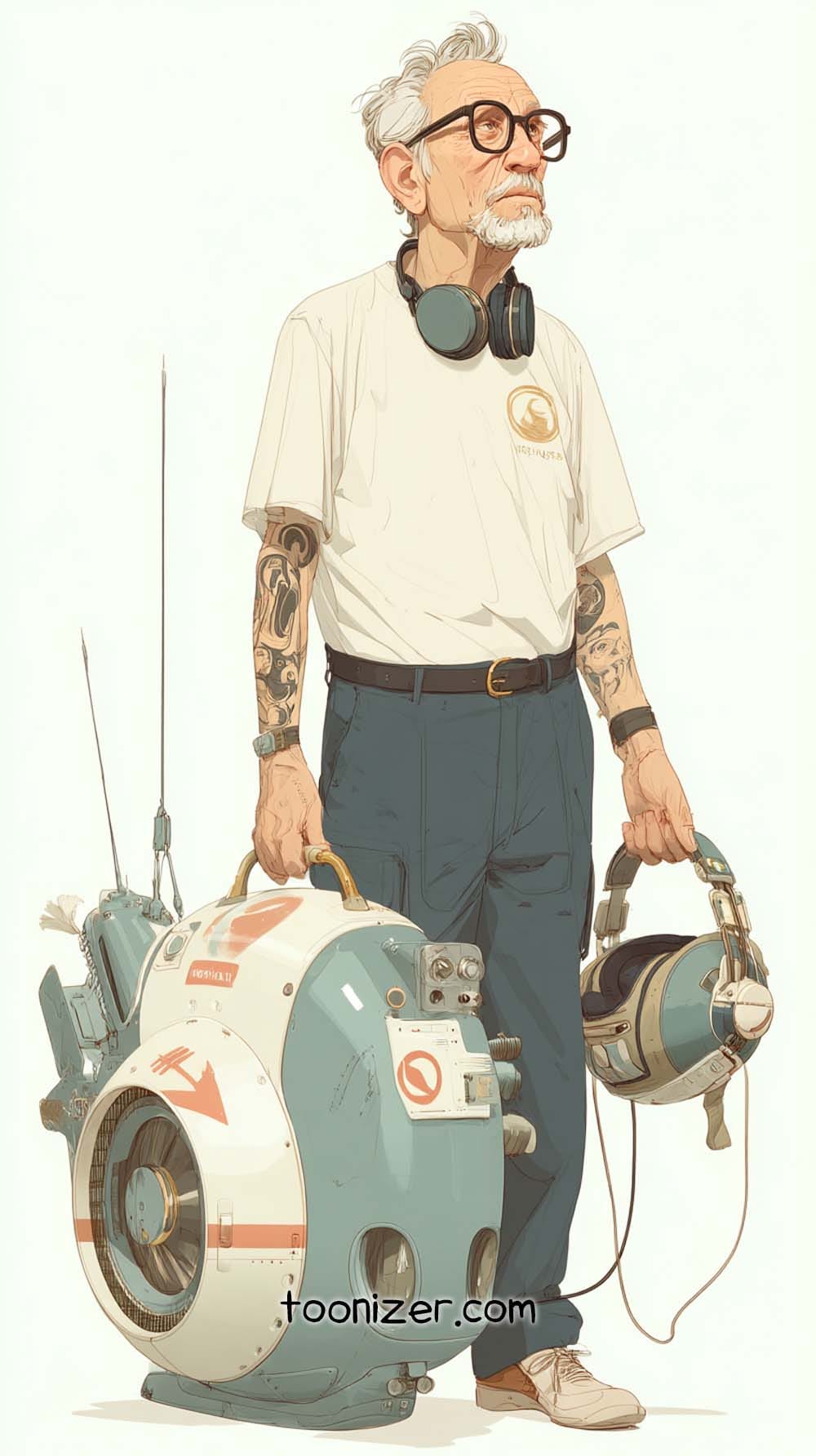 futuristic character design