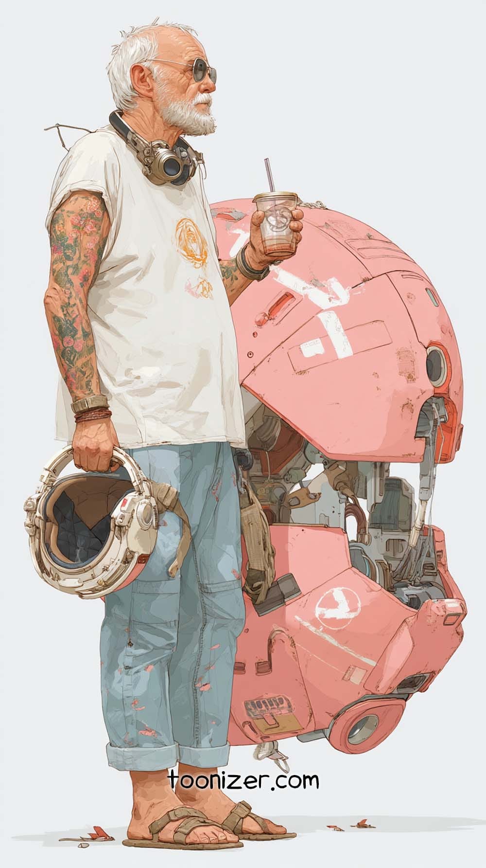 futuristic character design