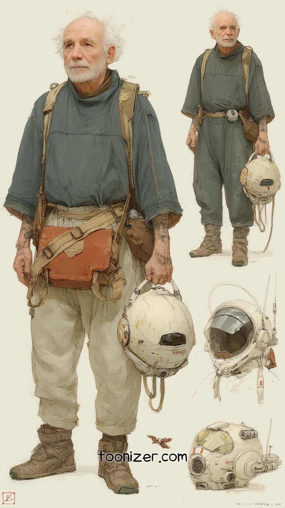 futuristic character design