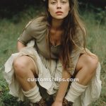 hippie brides in boho outfit