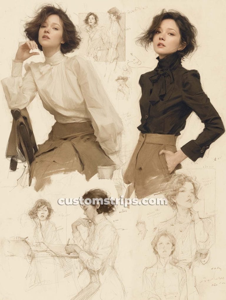 vintage fashion illustration