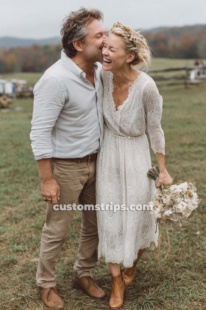 hippie bride and groom outfits