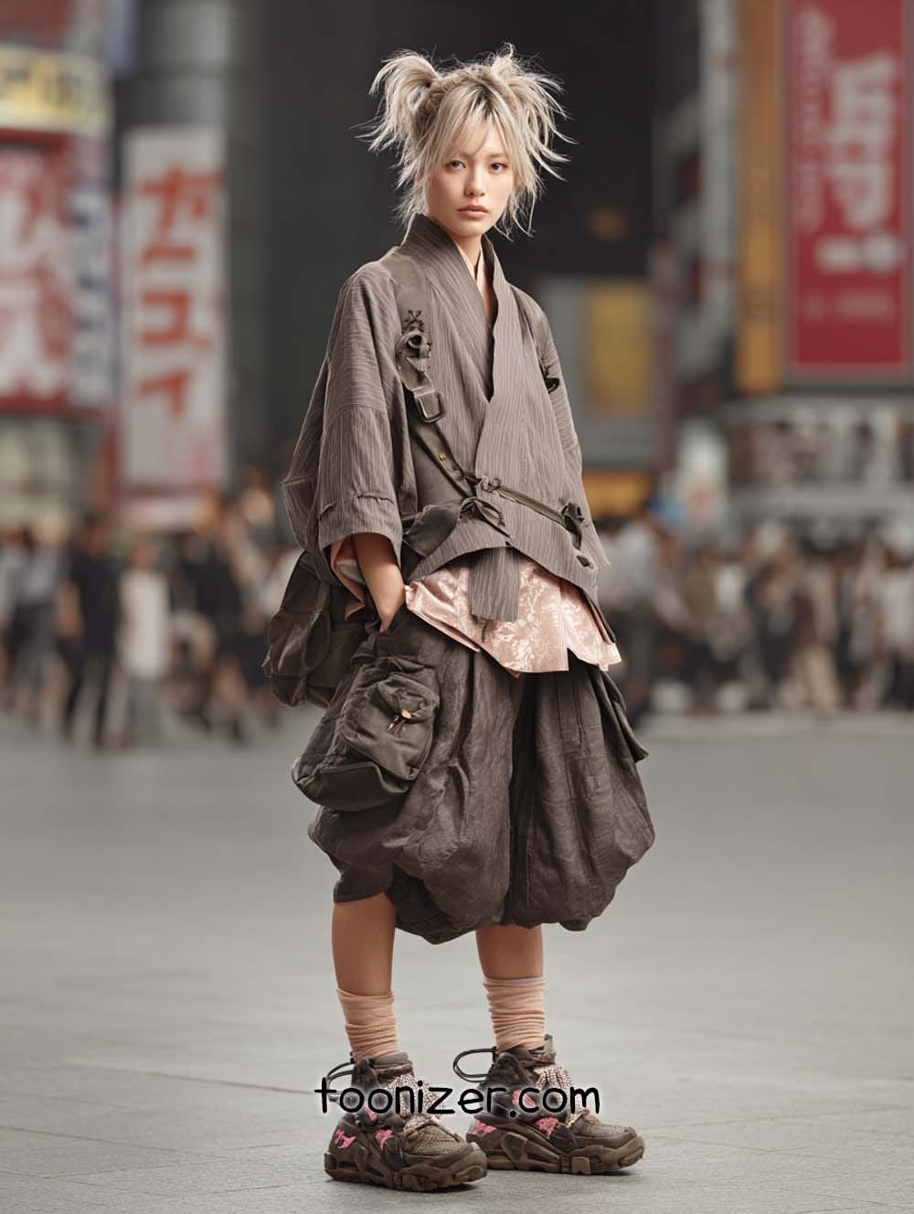 cyberpunk samurai fashion