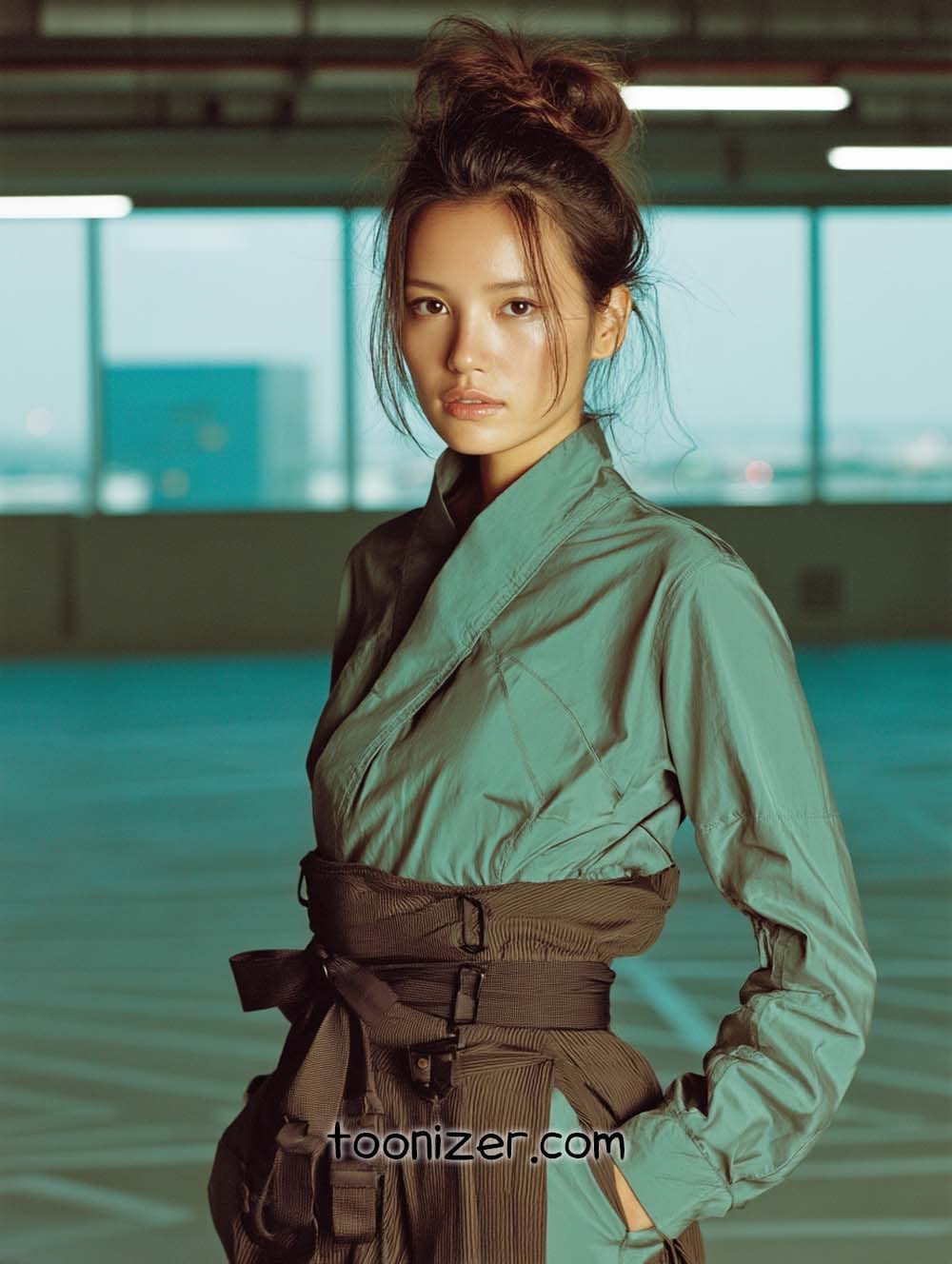 cyberpunk samurai fashion