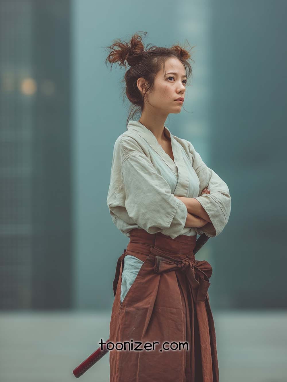 cyberpunk samurai fashion