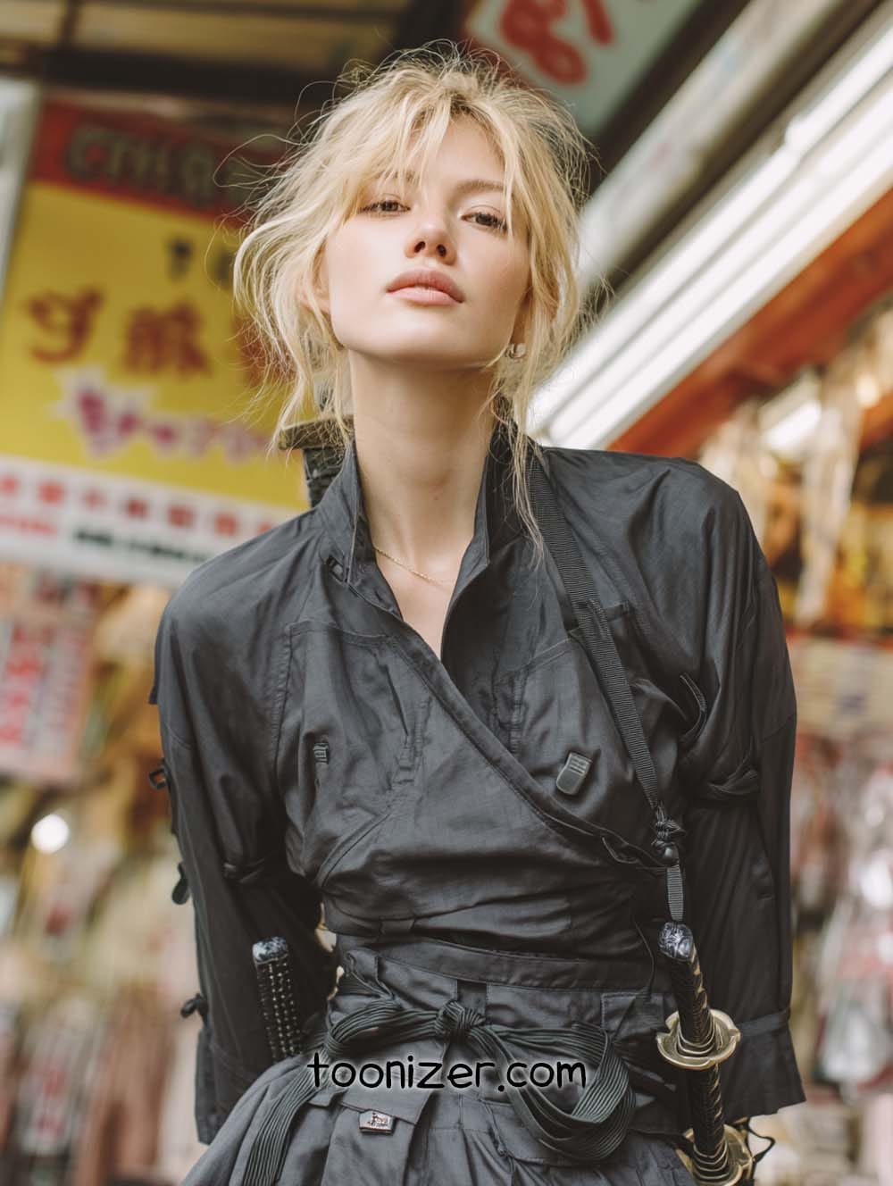 cyberpunk samurai fashion