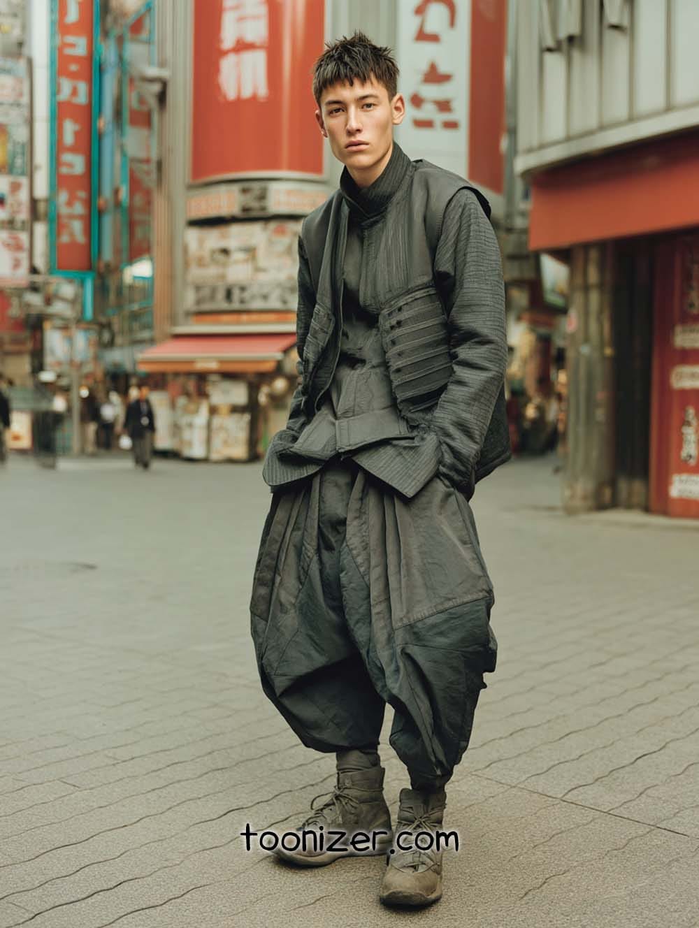 cyberpunk samurai fashion