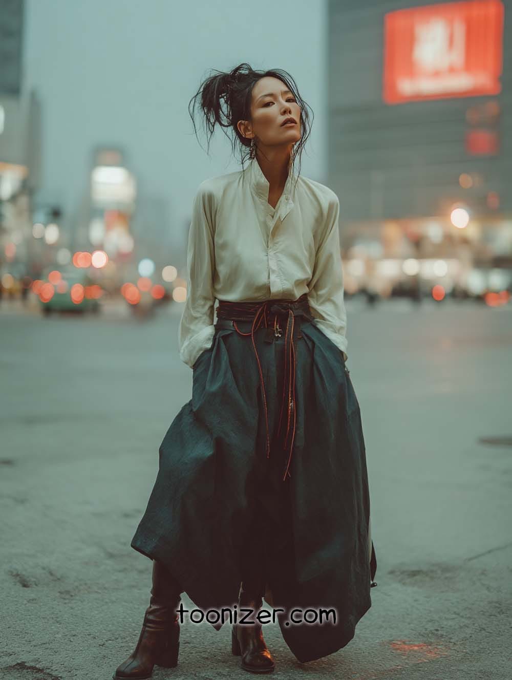 cyberpunk samurai fashion