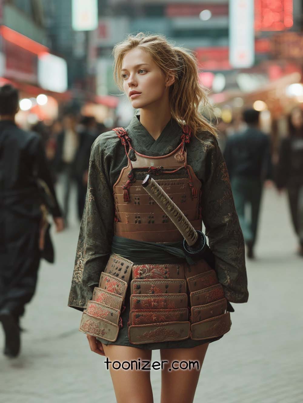 cyberpunk samurai fashion