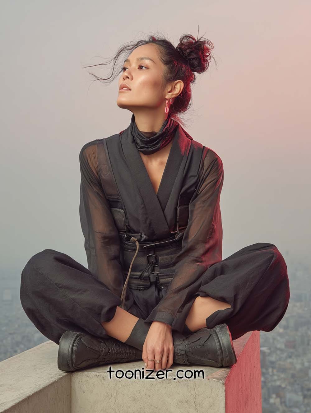 cyberpunk samurai fashion