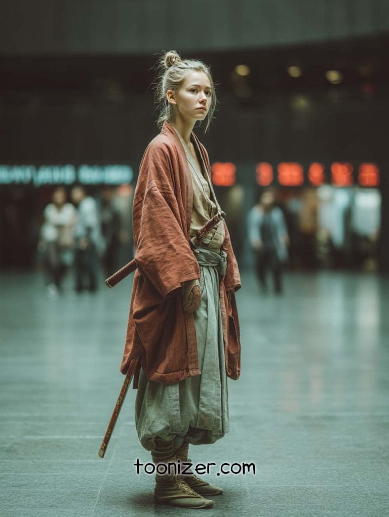 cyberpunk samurai fashion