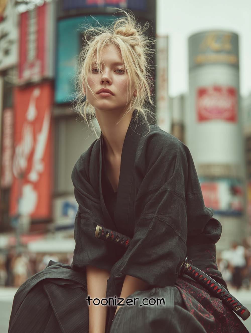 cyberpunk samurai fashion