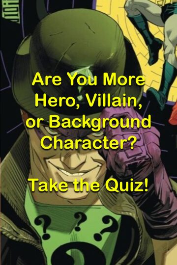 Hero, villain, or sidekick quiz image.