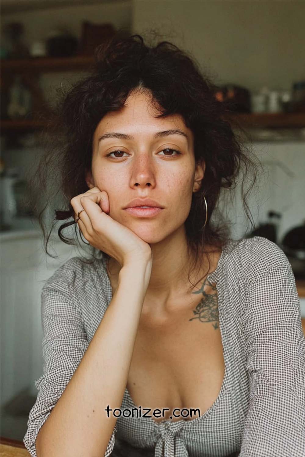 Casual portrait of a thoughtful person indoors.