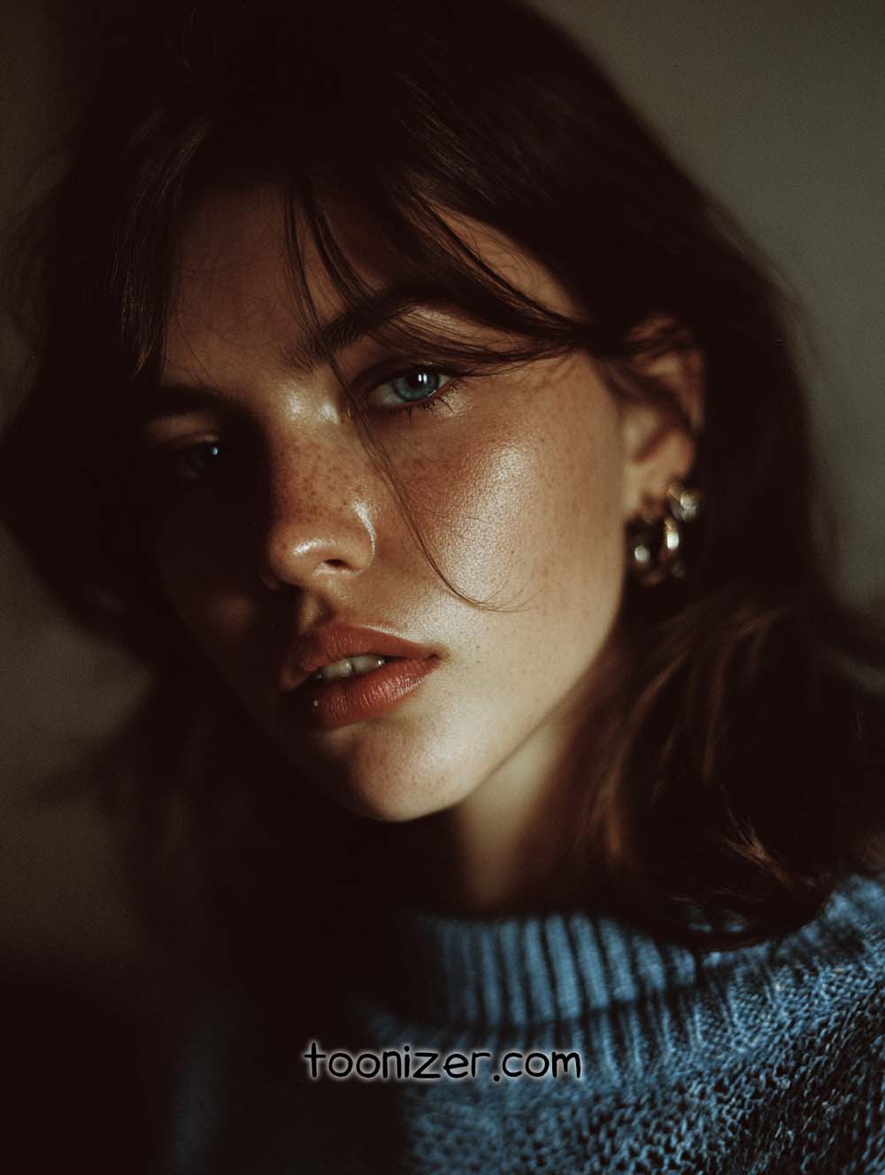 Portrait of a person in soft lighting