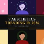 9 aesthetics trending in 2026 graphic collage