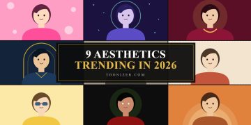 9 aesthetics trending in 2026 graphic collage